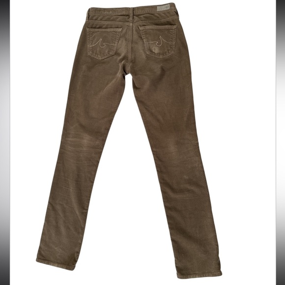 Adriano Goldschmied Corduroy The Stevie Slim Straight Light Brown Size 25 Read - Picture 5 of 9